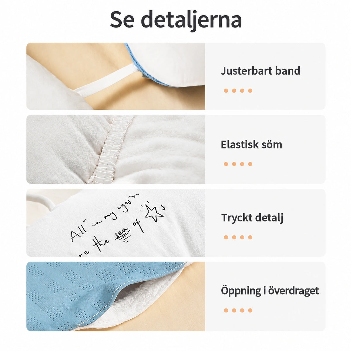 Babykudde med Huvudstöd