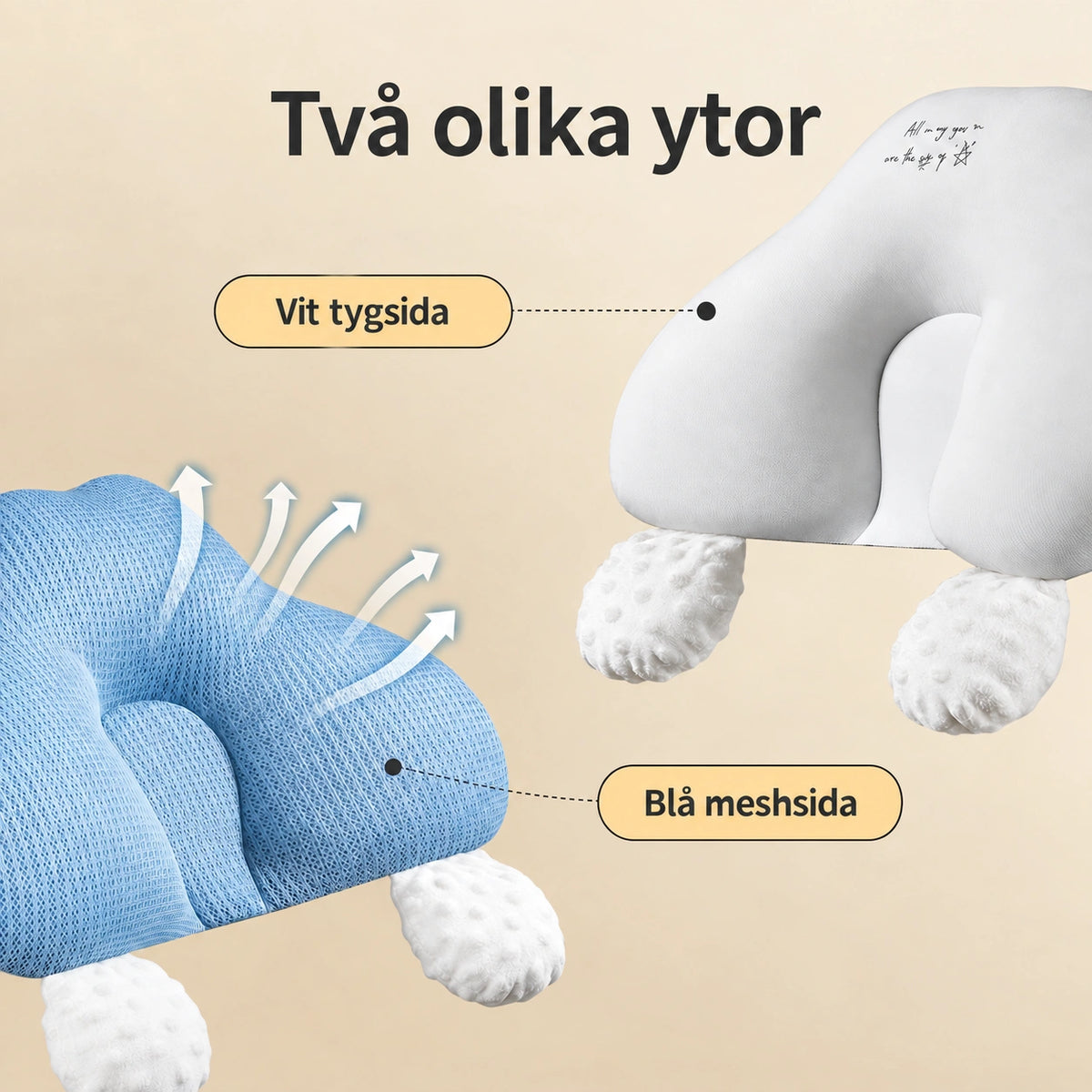 Babykudde med Huvudstöd