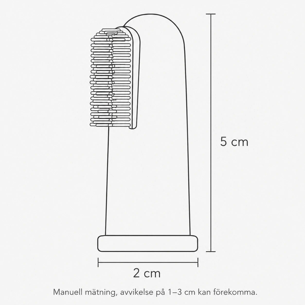 Fingertandborste i Silikon