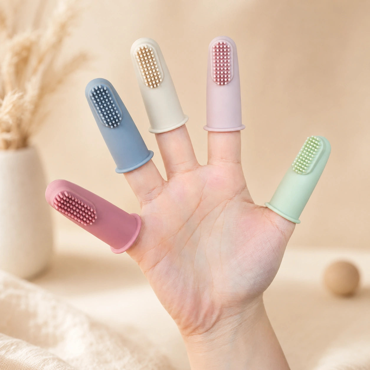 Fingertandborste i Silikon