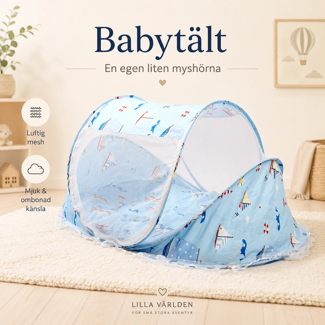Babytält med Myggnät