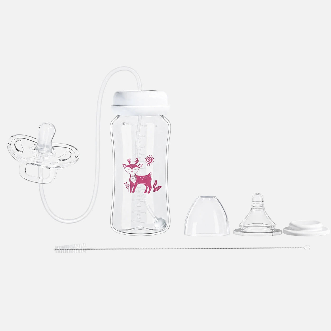 Spillfri Nappflaska 300 ml med Sugrör