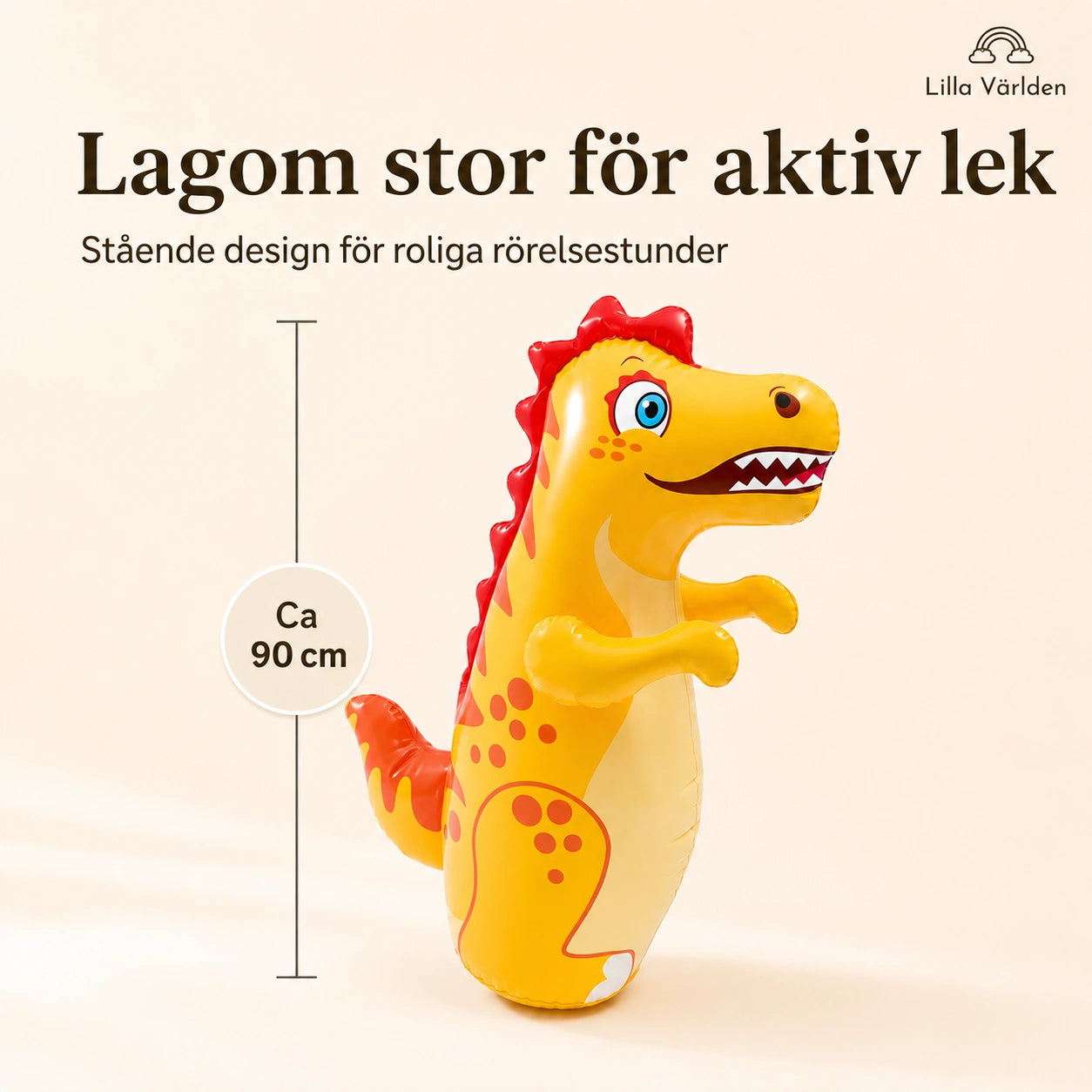 Uppblåsbar Dinosaurie Boxningssäck för Barn