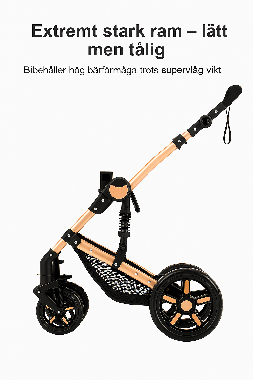 Säkerhetscertifierad barnvagn enligt EN 1888:2018