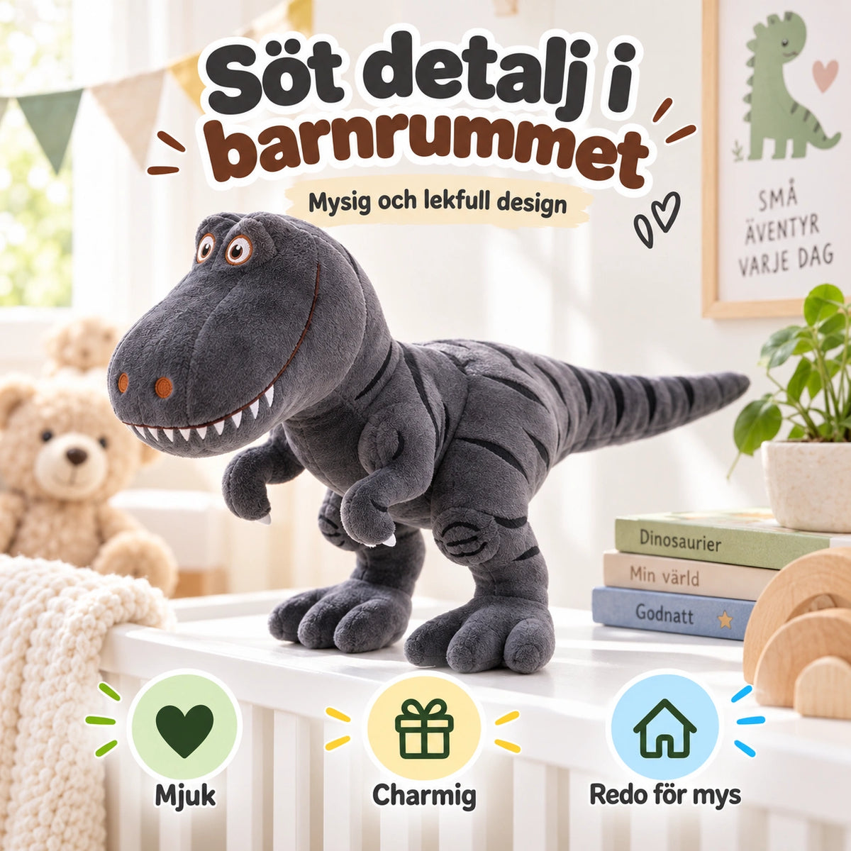 Dinosaurie Gosedjur 50 cm