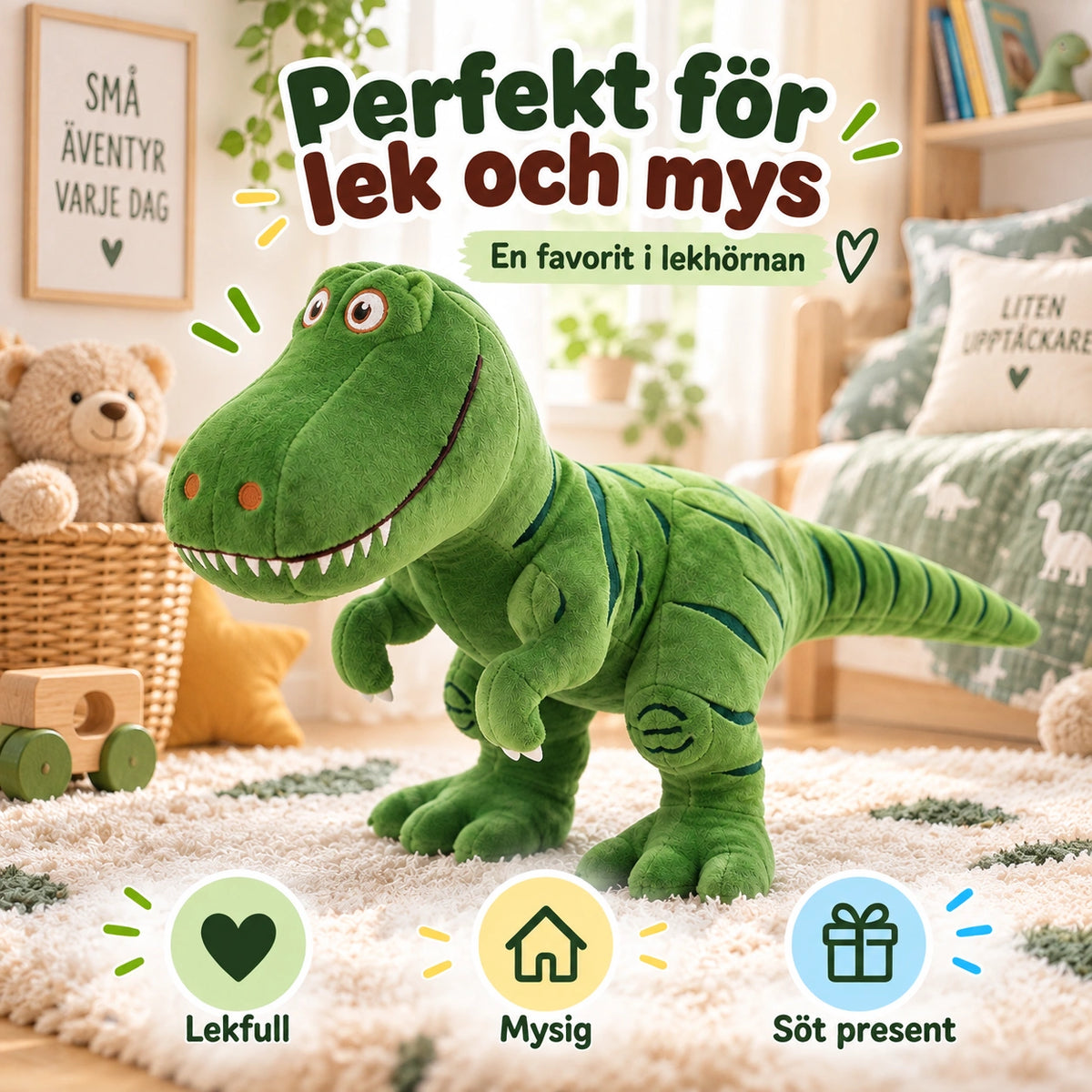 Dinosaurie Gosedjur 50 cm