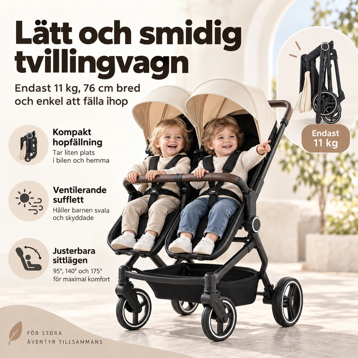 Barnvagn Bio 3-i-1
