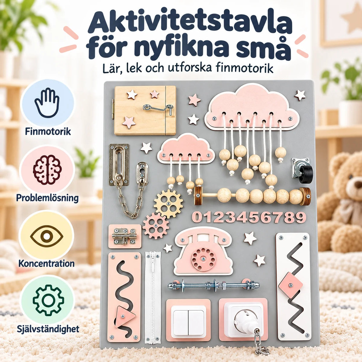 Busy Board – Pedagogisk Aktivitetsbräda