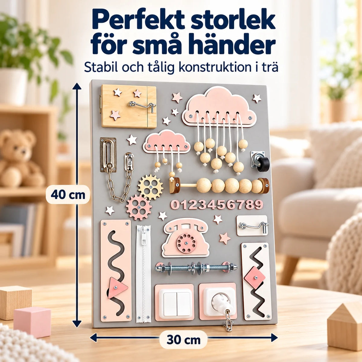 Busy Board – Pedagogisk Aktivitetsbräda
