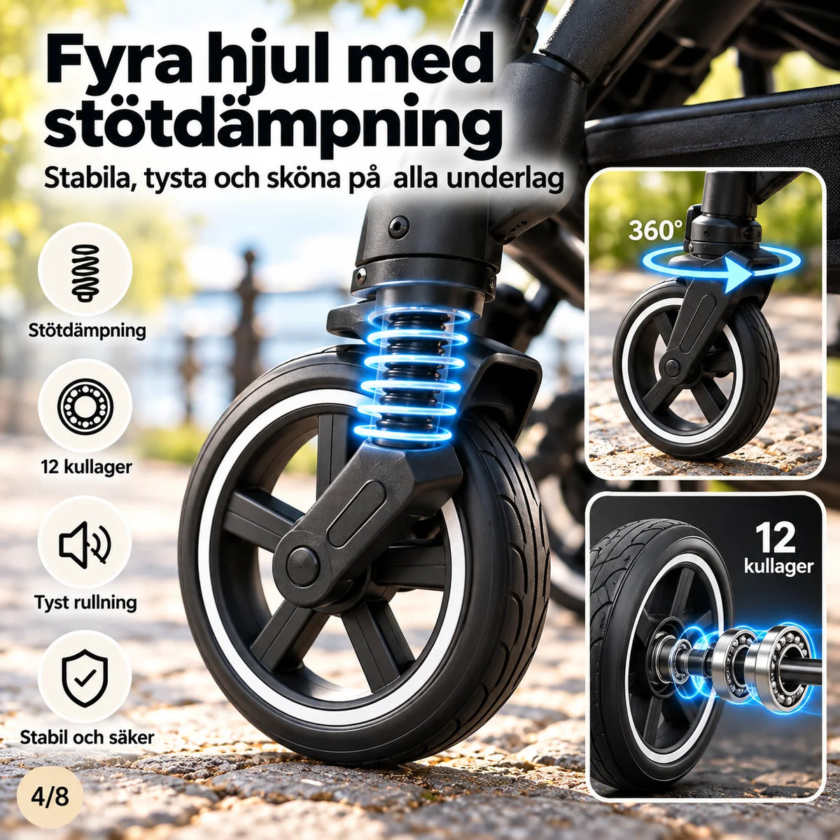 Tvillingbarnvagn Vito