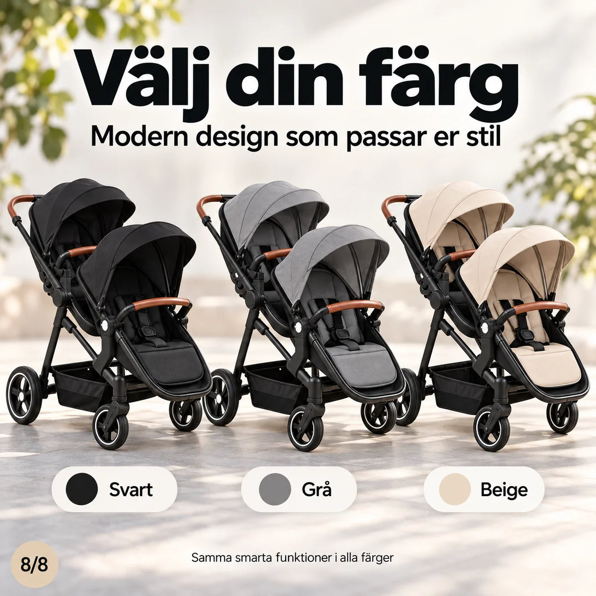 Tvillingbarnvagn Vito