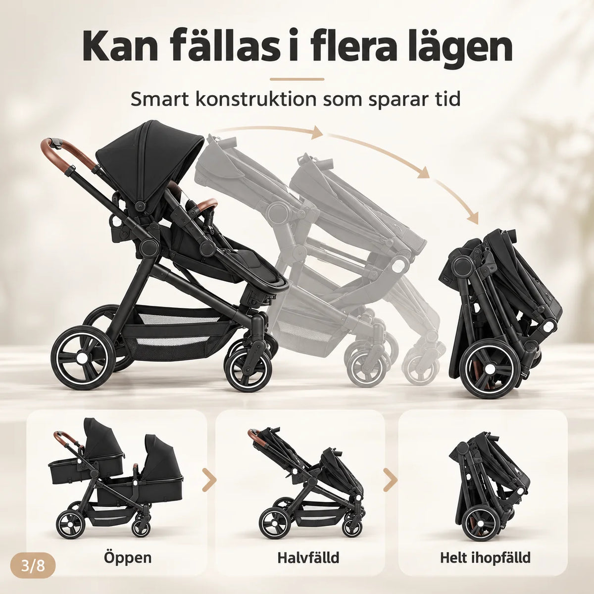 Tvillingbarnvagn Vito