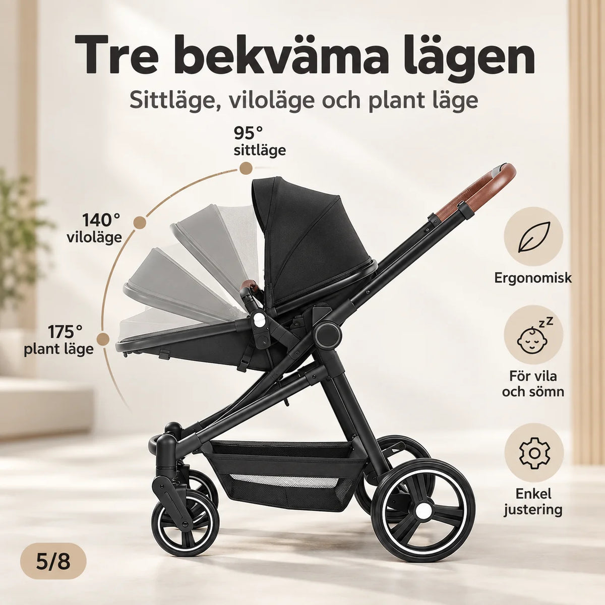 Tvillingbarnvagn Vito