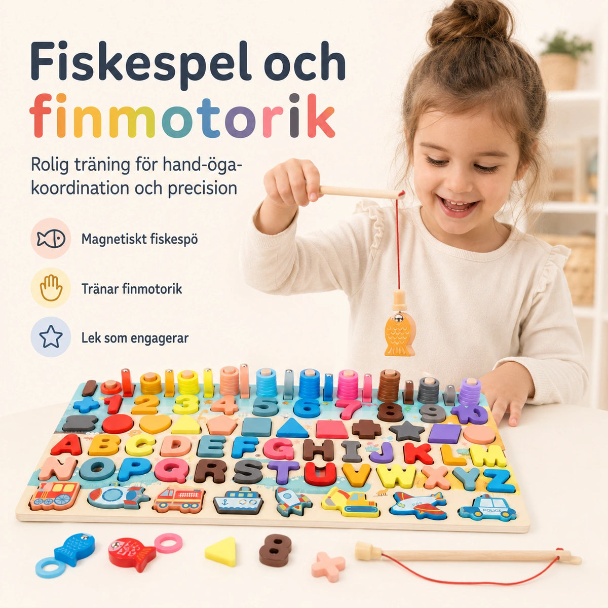 Träleksak med Matematik