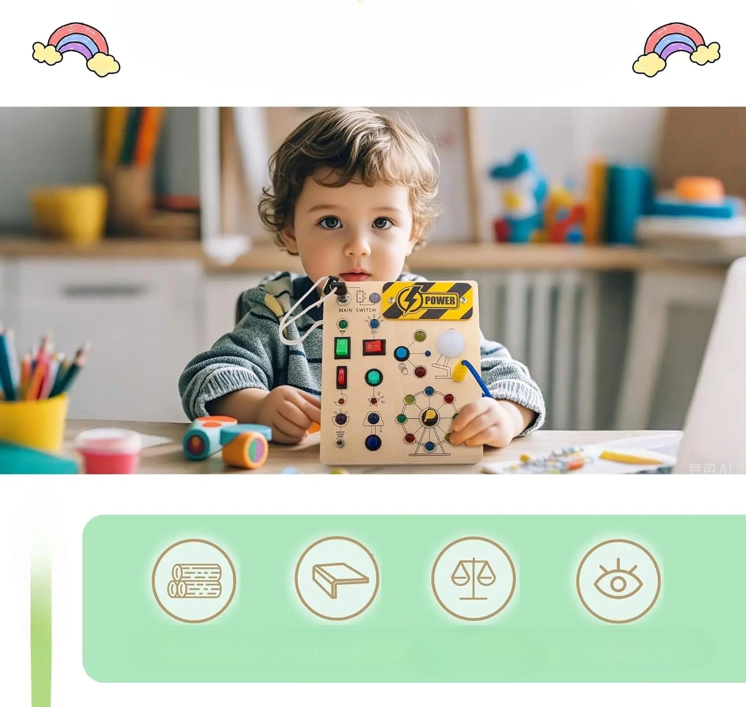 barn som leker med elbrädan