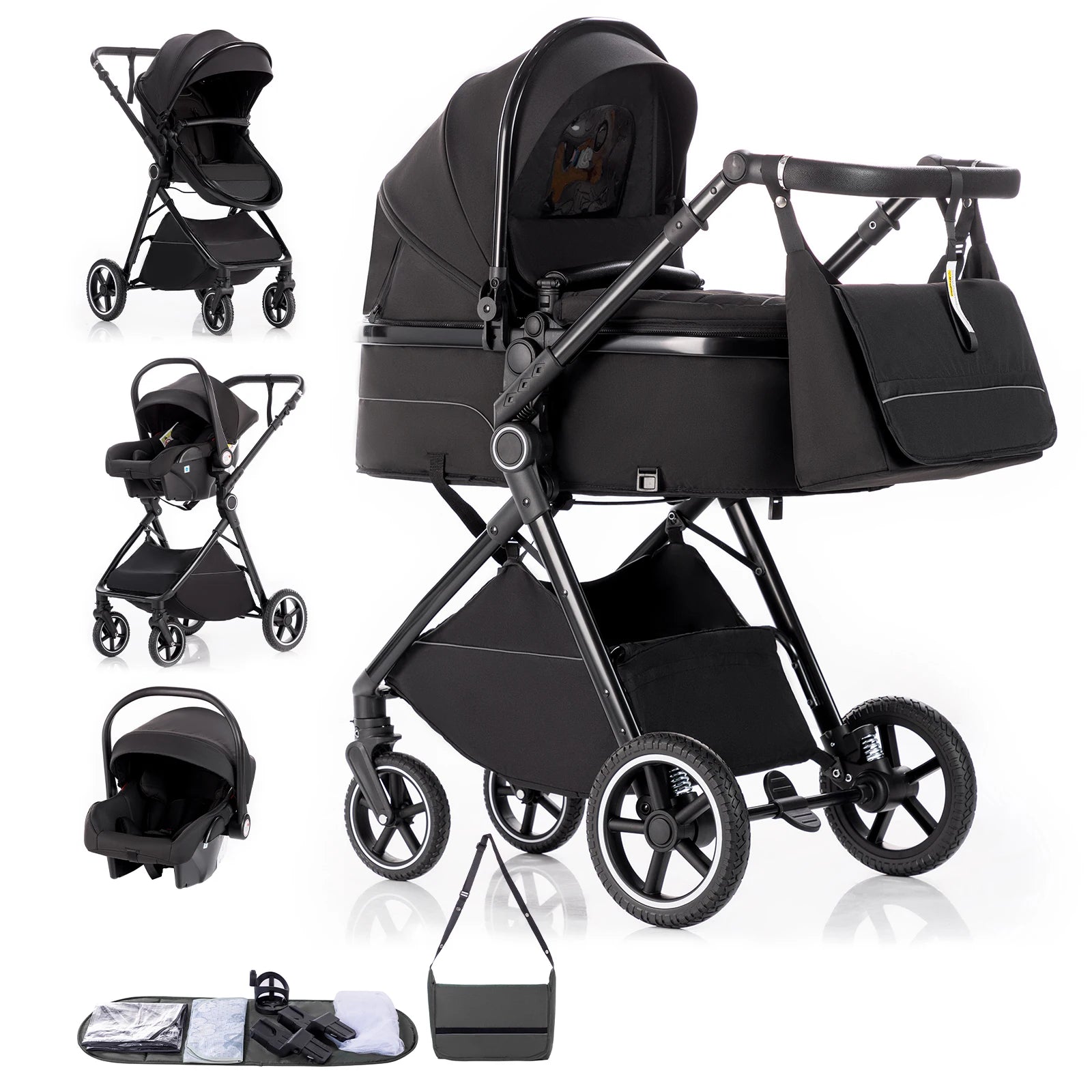 Barnvagn Omnia 3-i-1 med ISOFIX