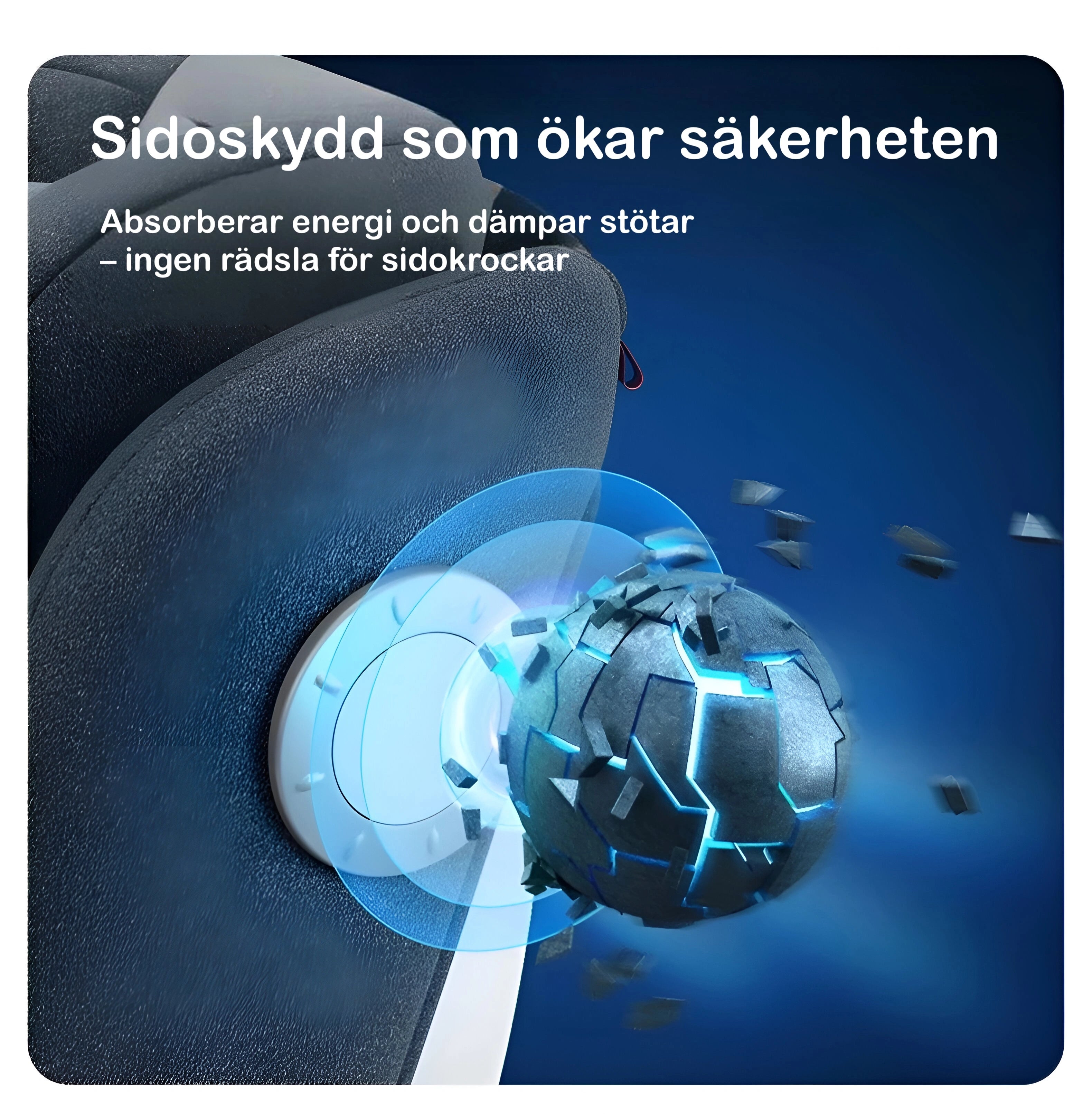 Bilbarnstol 360° Vändbar med Sufflett by LV