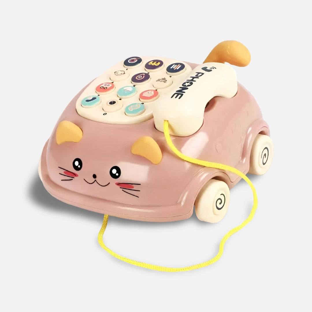 Pedagogisk Telefonleksak för Barn – Ljud, Ljus & Motorikträning