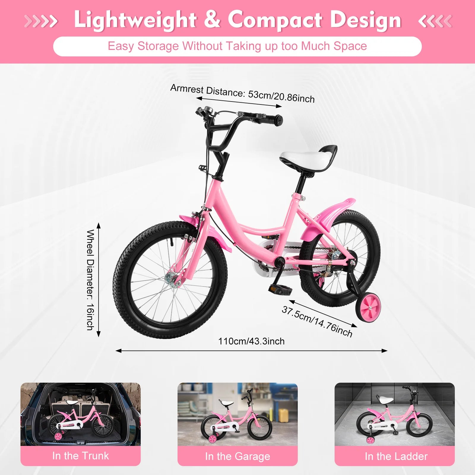 Barncykel 16 Tum By LV - Flera färger