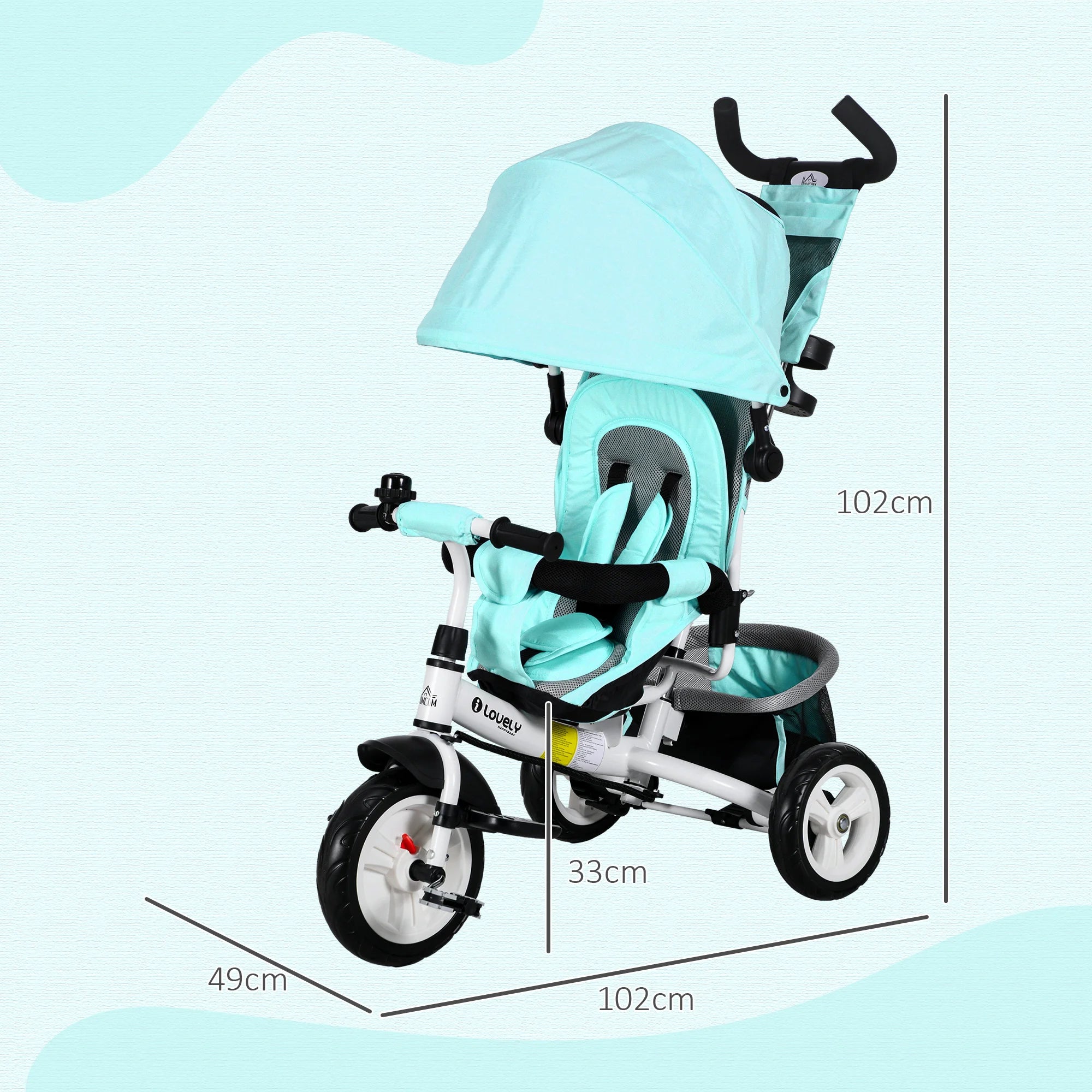 Barnvagn Lovely 3-i-1 Premium
