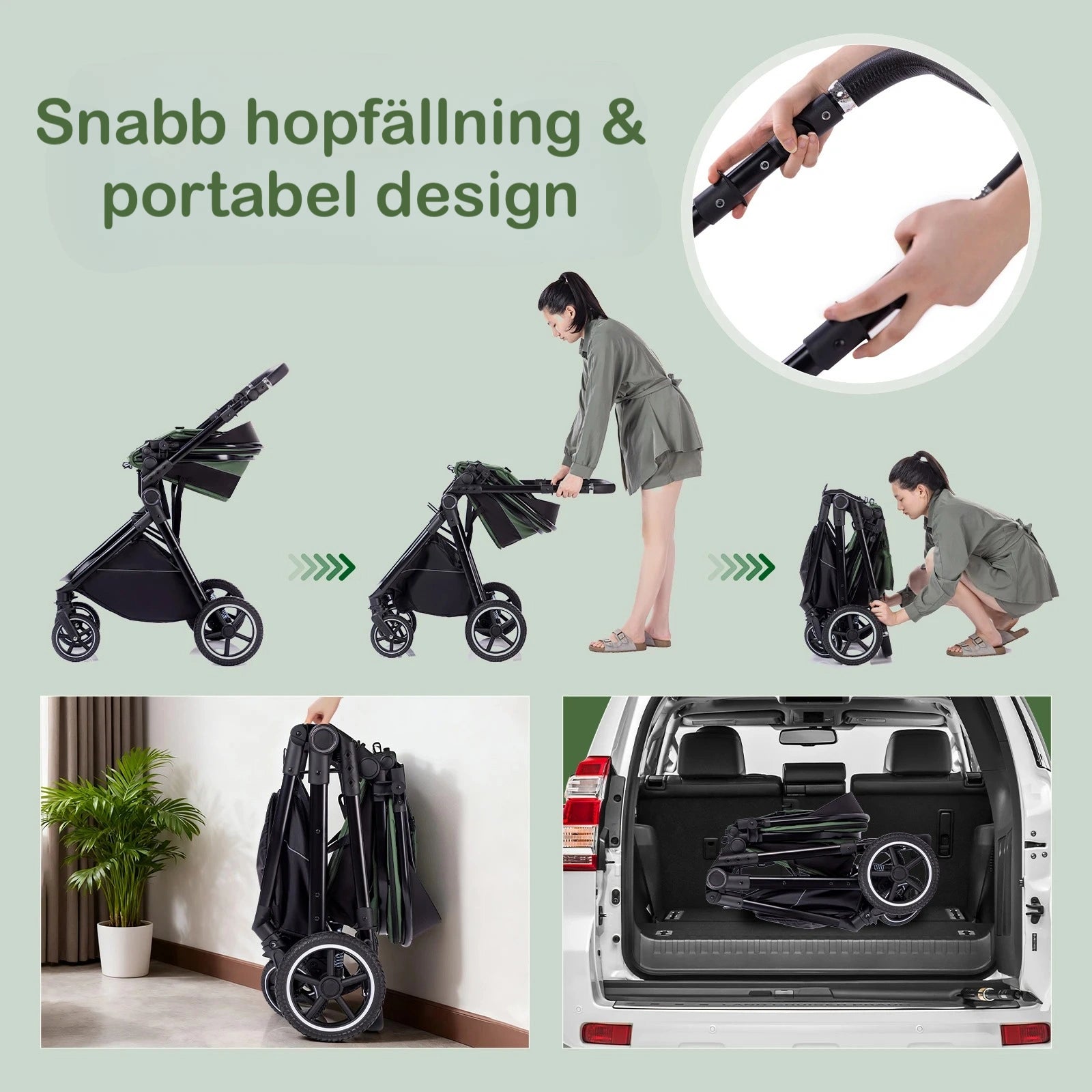 Barnvagn Omnia 3-i-1 med ISOFIX