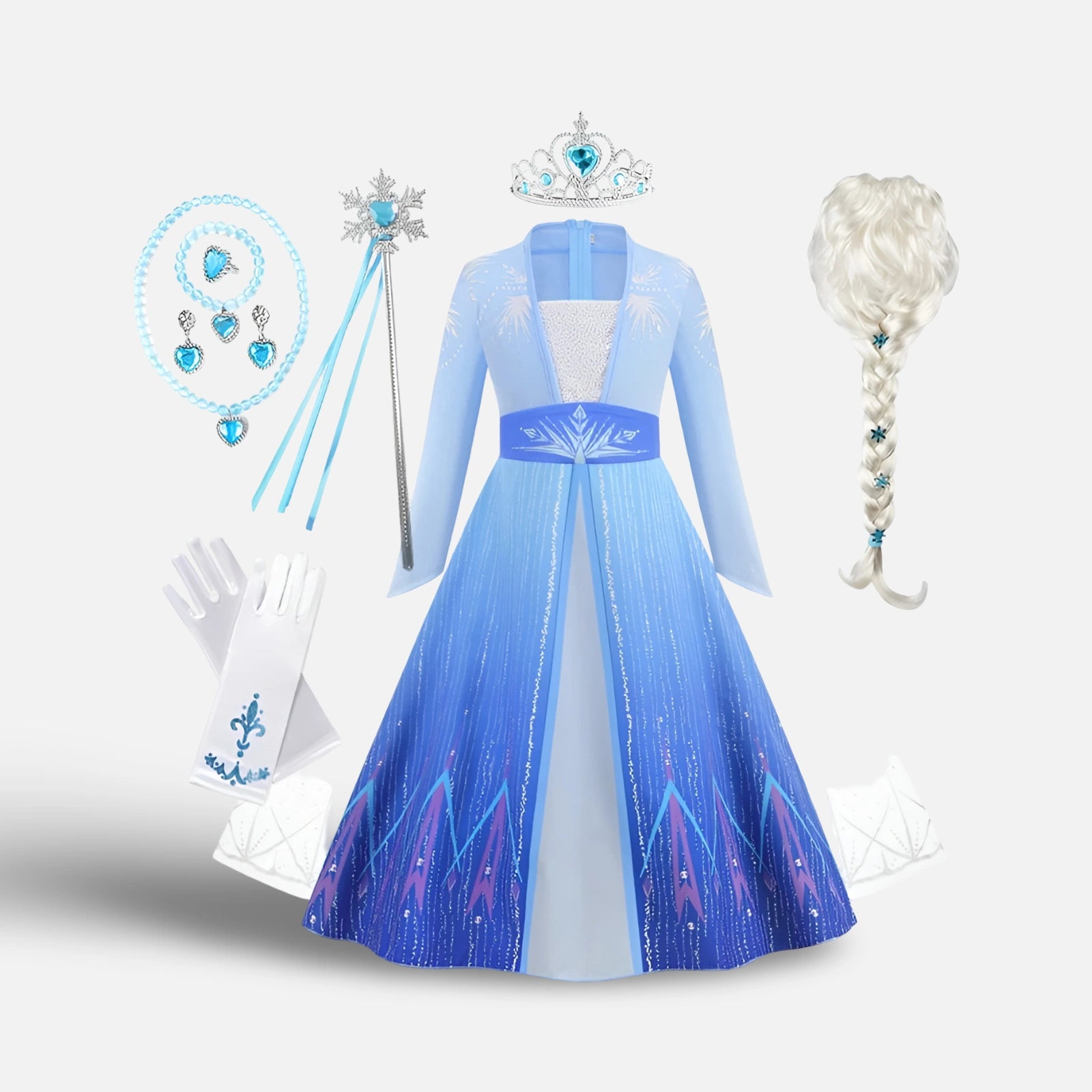 Elsa Klänning Frost Fullt set