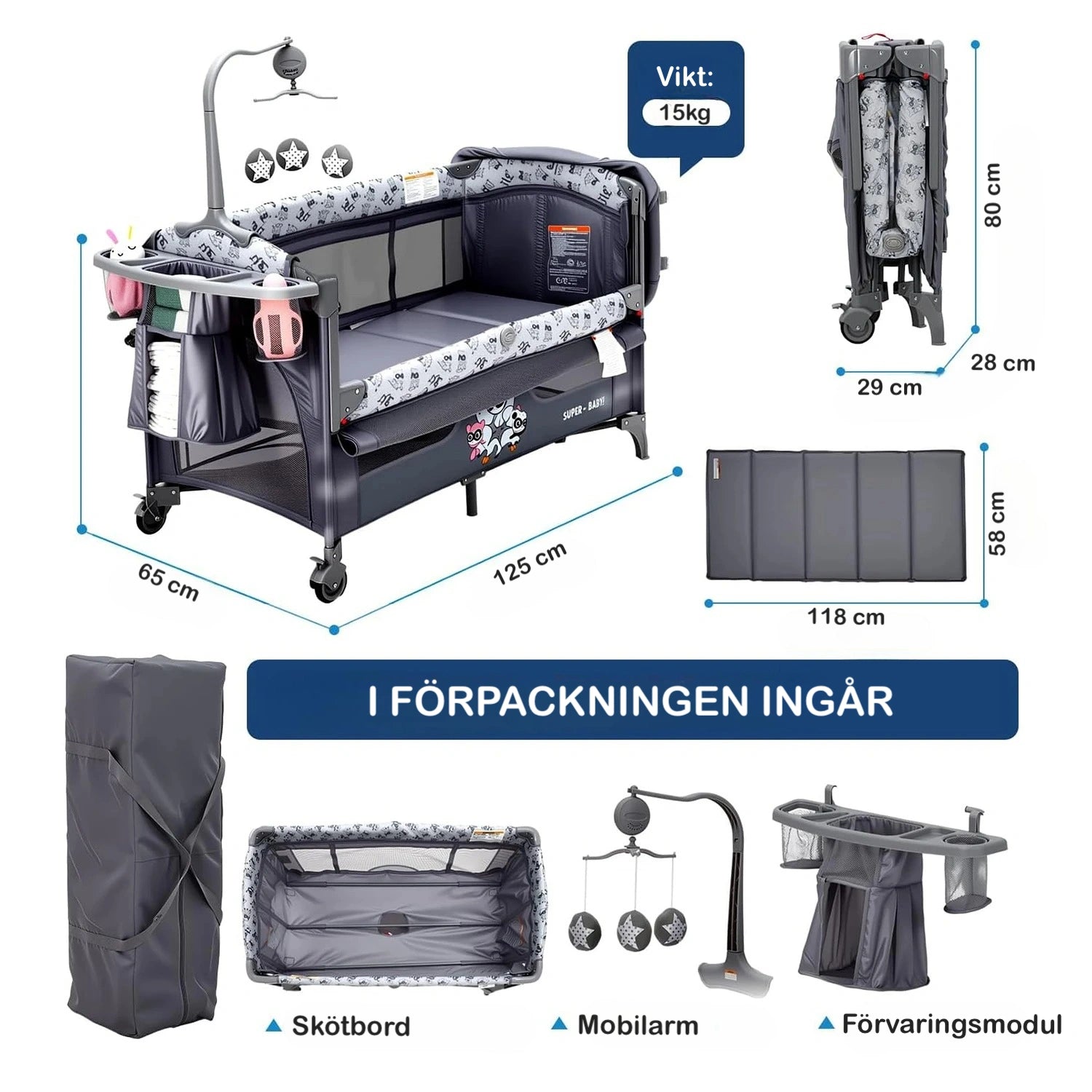 Dimensioner och innehåll