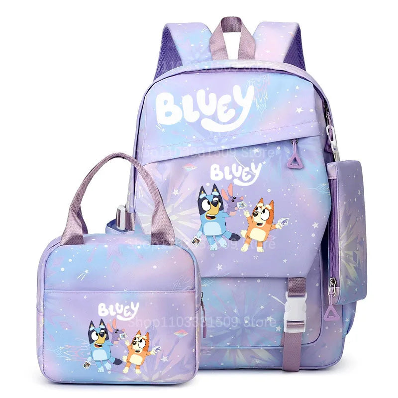 Bluey Ryggsäck 3-delars Set