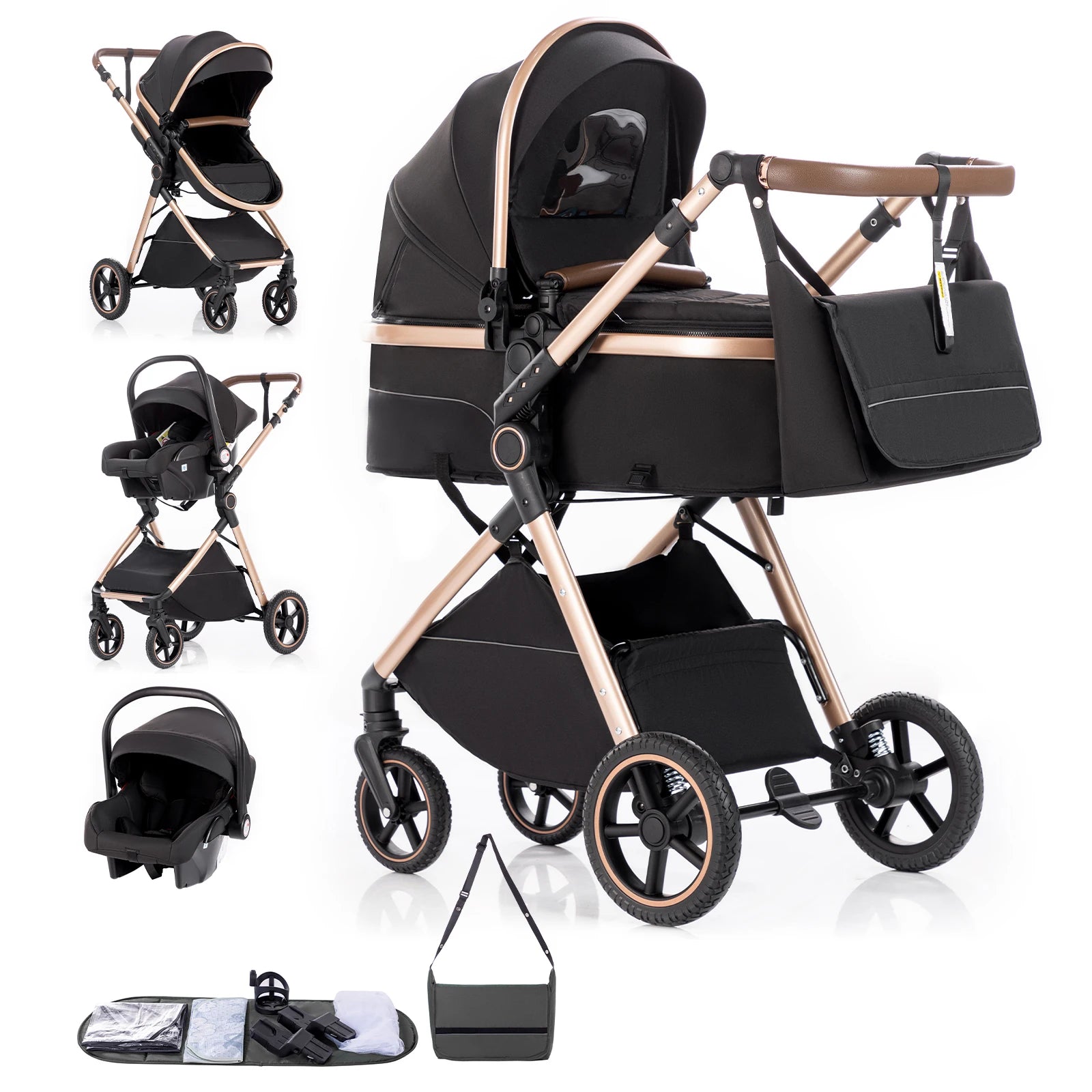 Barnvagn Omnia 3-i-1 med ISOFIX