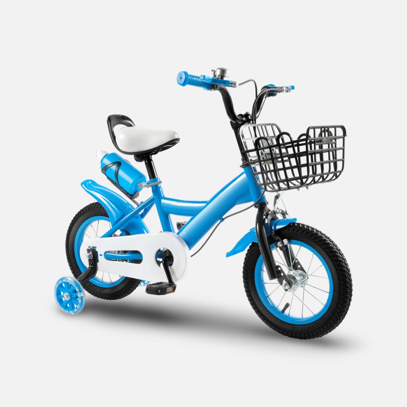 Barncykel 12 Tum med vattenflaska - Blå