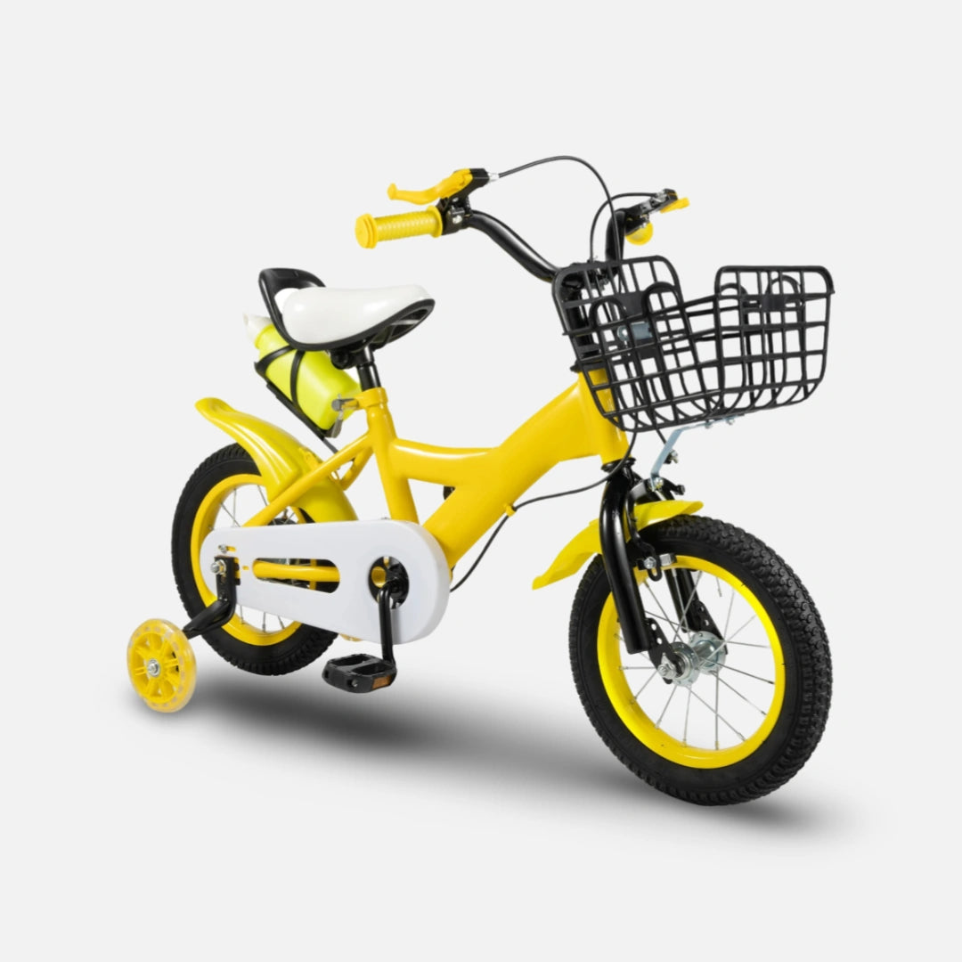 Barncykel 12 Tum med vattenflaska - Gul