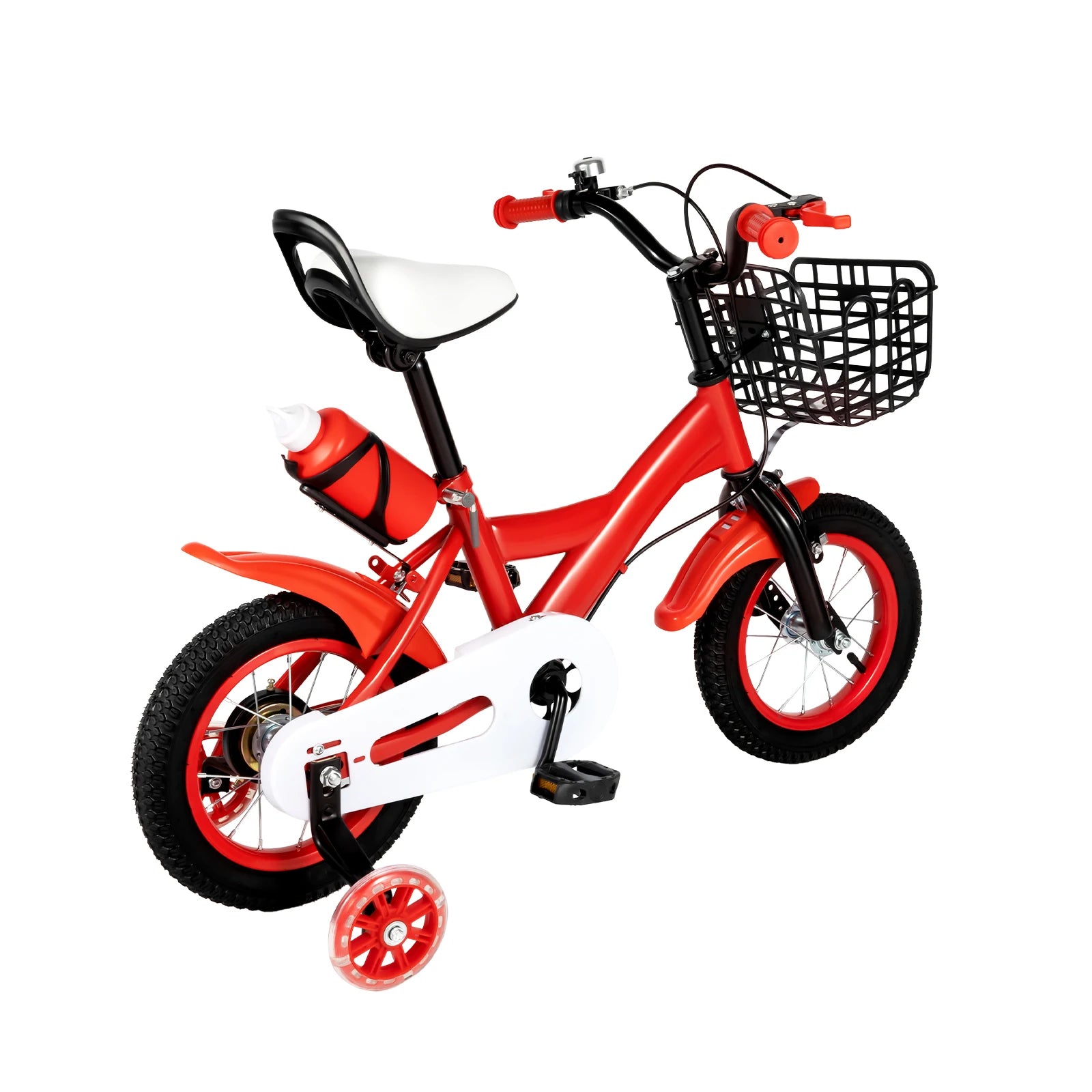 Barncykel 12 Tum med vattenflaska - Röd