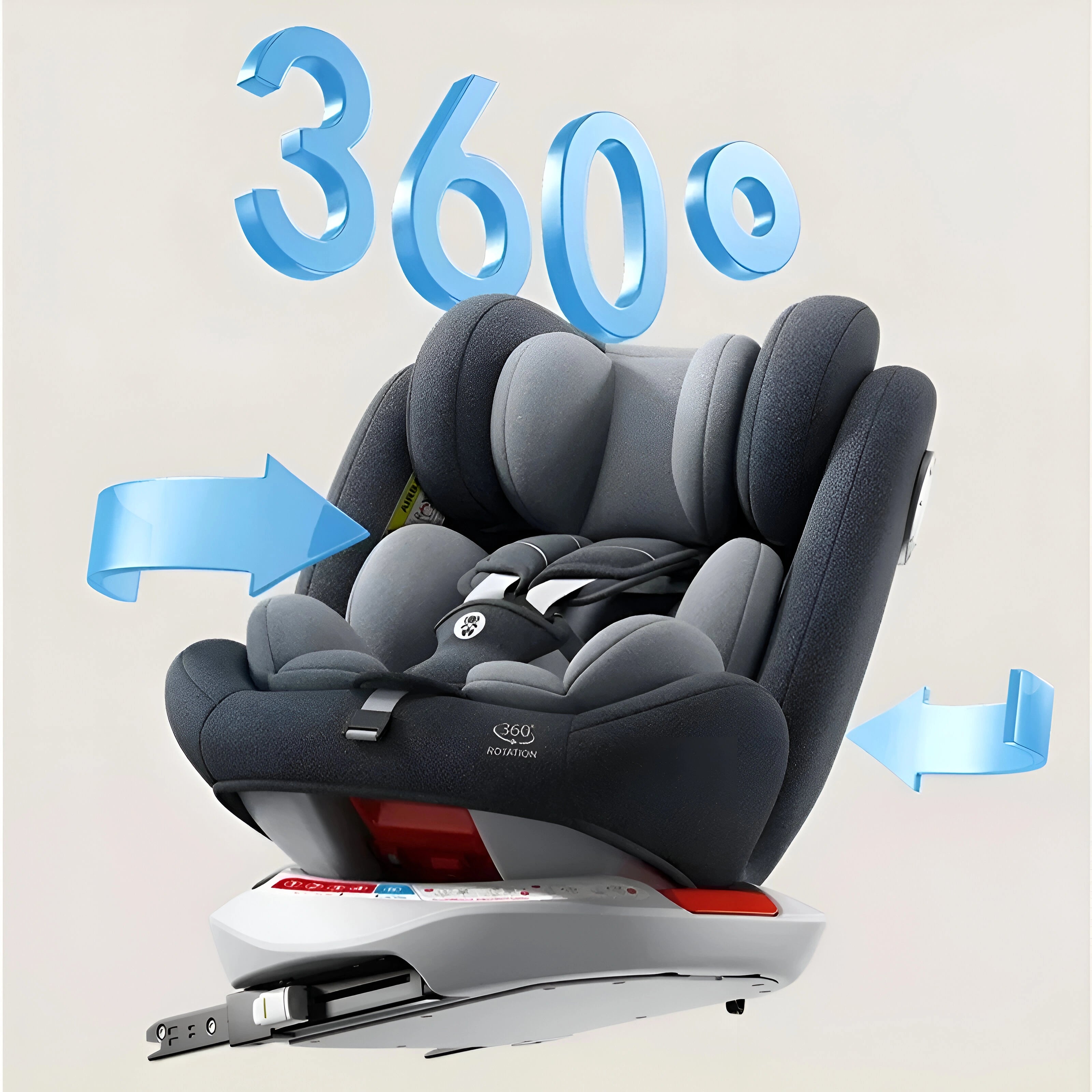 Bilbarnstol 360° Vändbar med Sufflett by LV