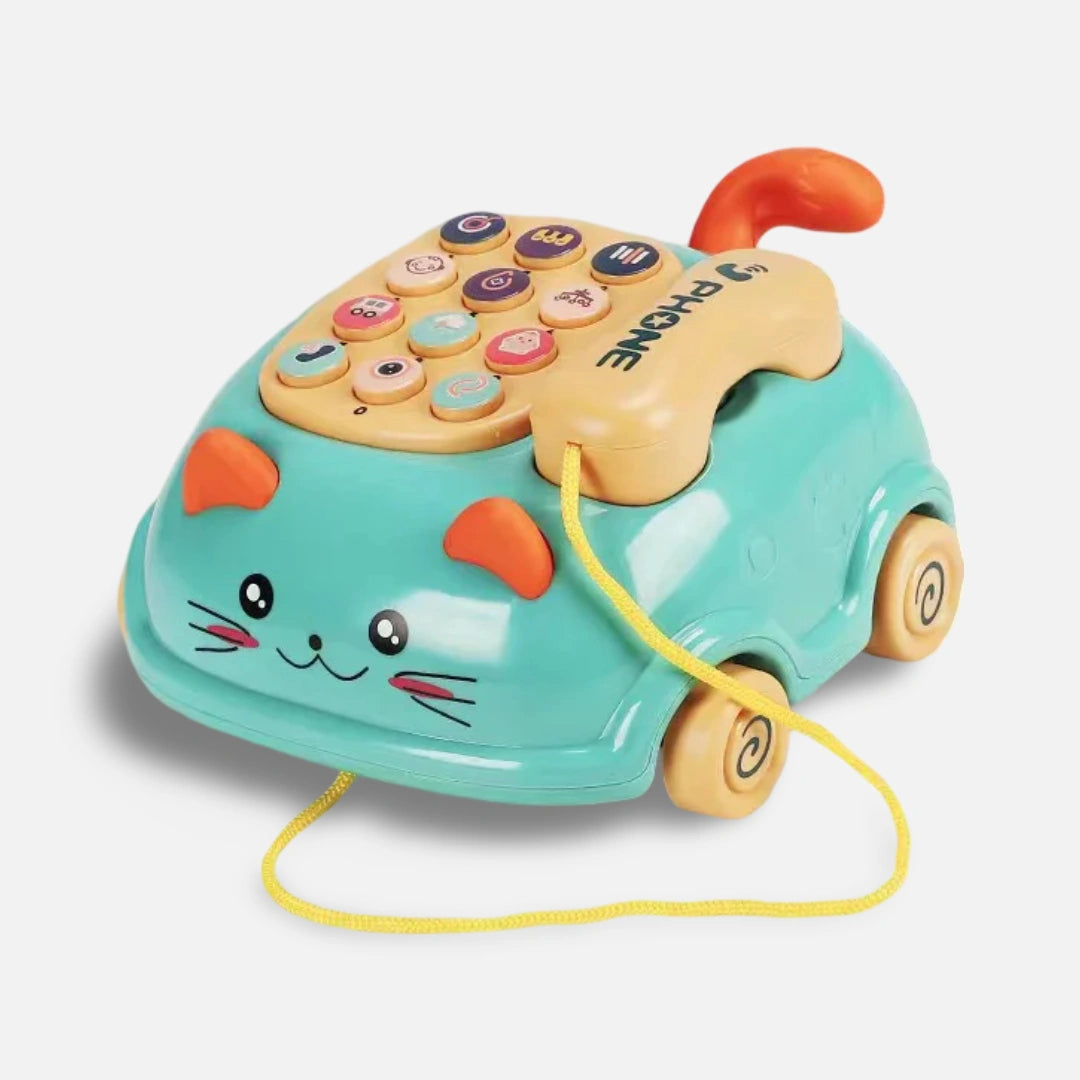 Pedagogisk Telefonleksak för Barn – Ljud, Ljus & Motorikträning