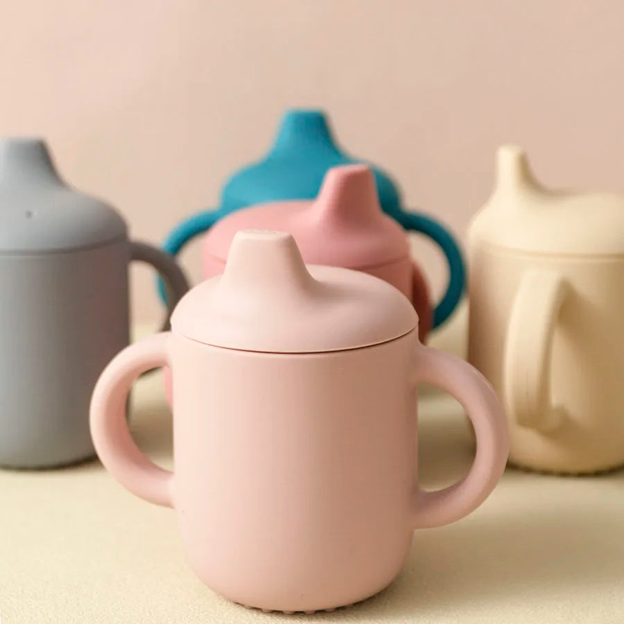 Pipmugg Baby i Silikon med Handtag