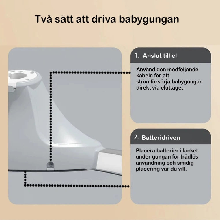 Elektrisk Babygunga med Hjul By LV