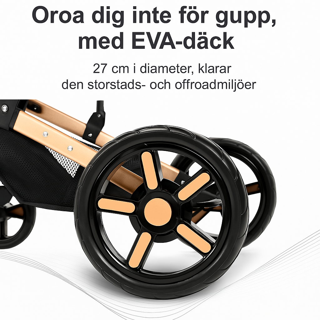 Stora terränghjul för alla underlag