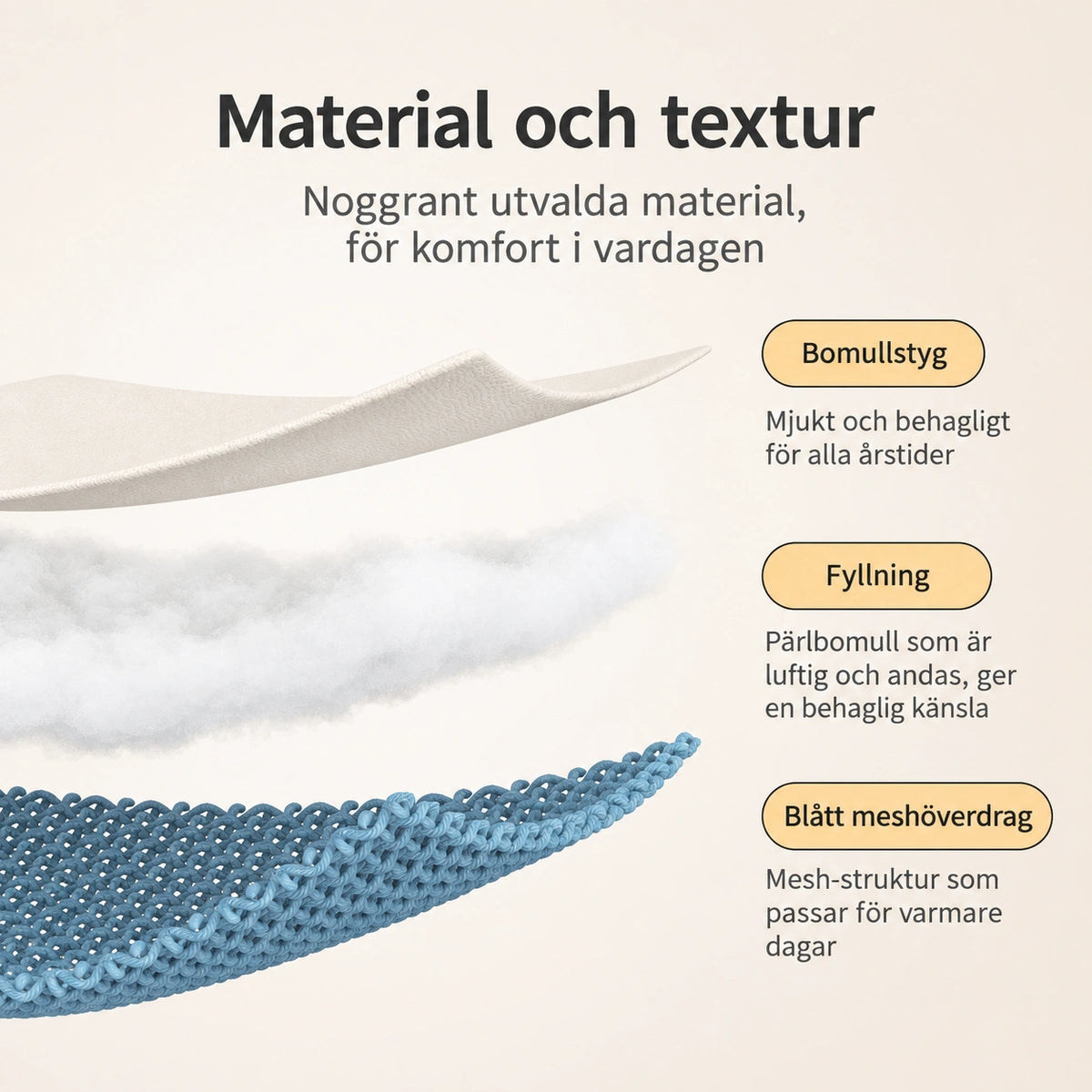Babykudde med Huvudstöd