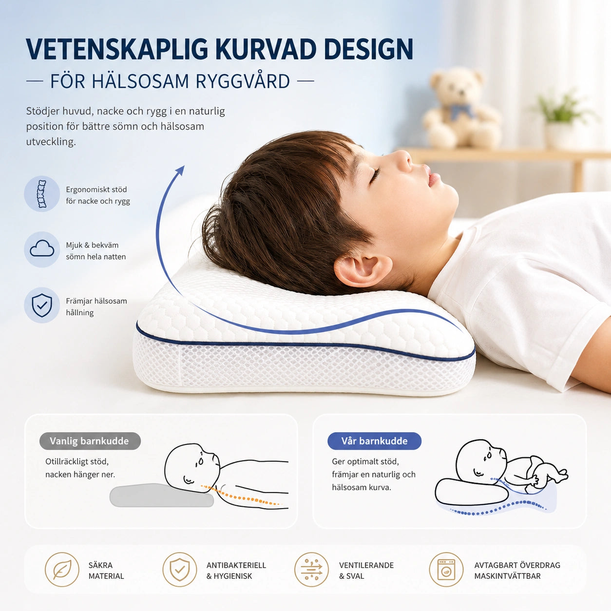 Ergonomisk Barnkudde