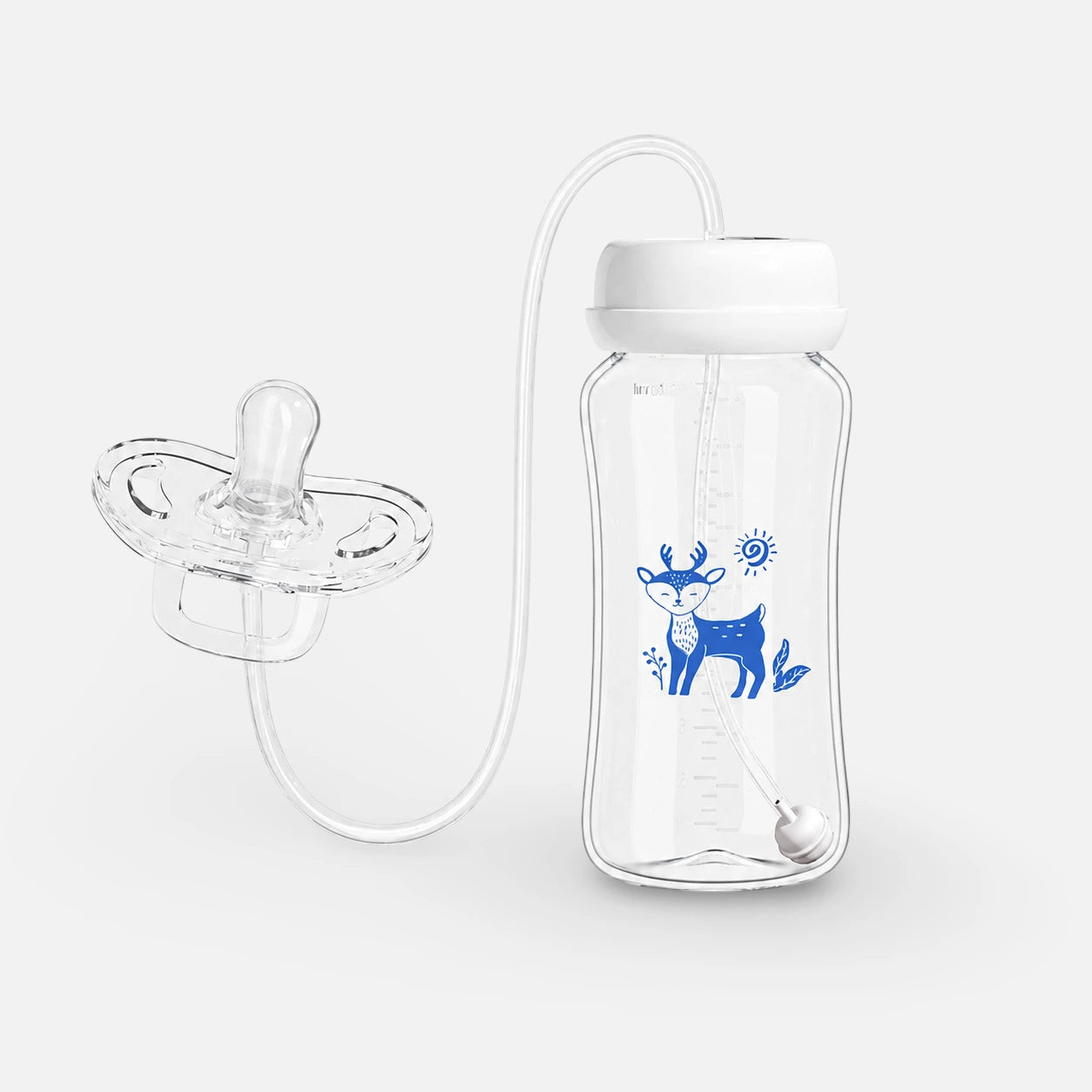 Spillfri Nappflaska 300 ml med Sugrör