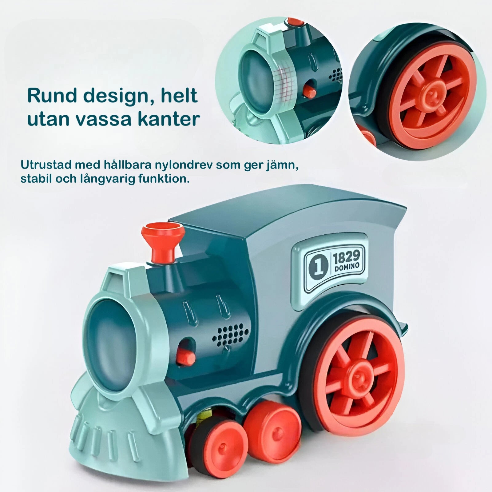 Leksaker tåg – Elektriskt dominotåg