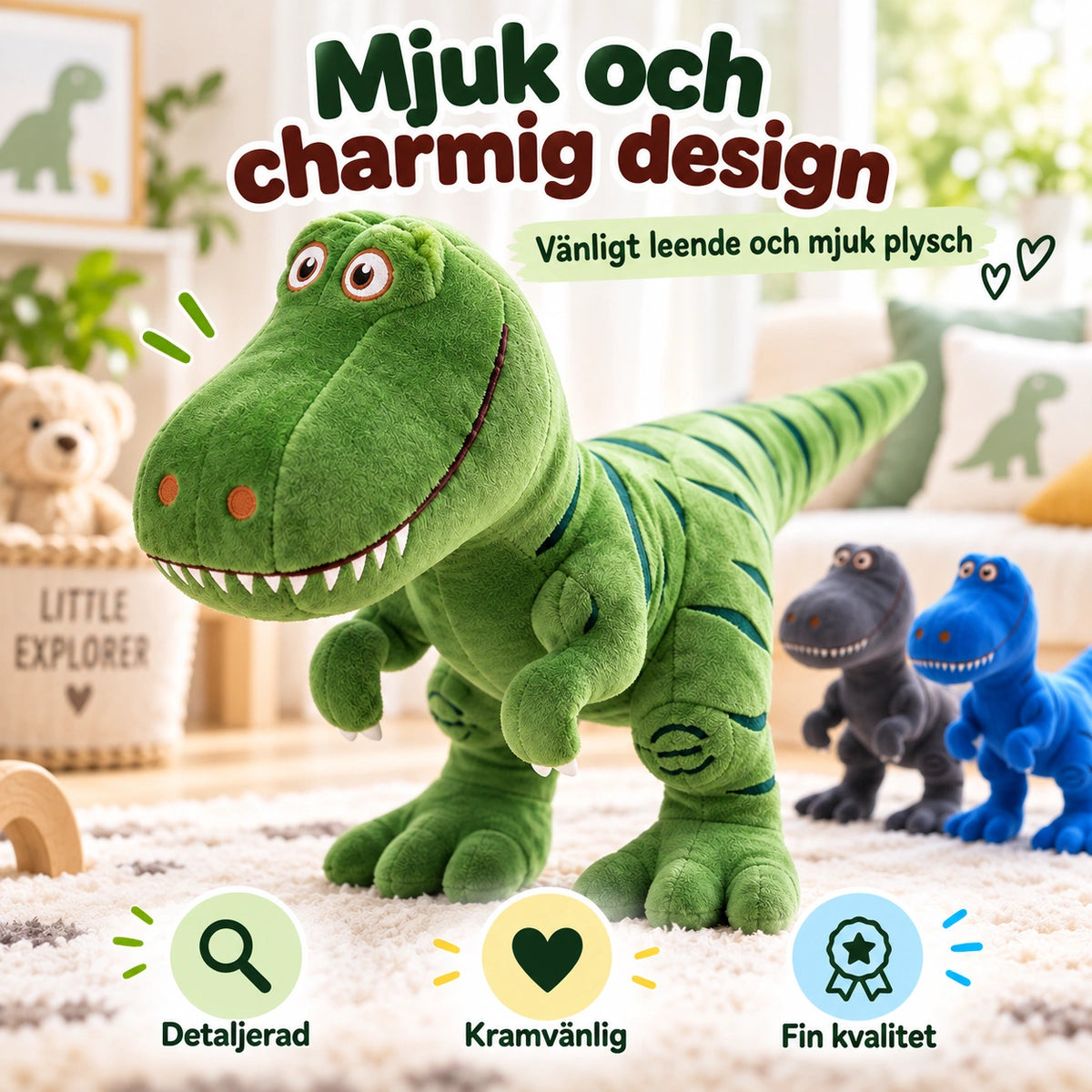 Dinosaurie Gosedjur 50 cm
