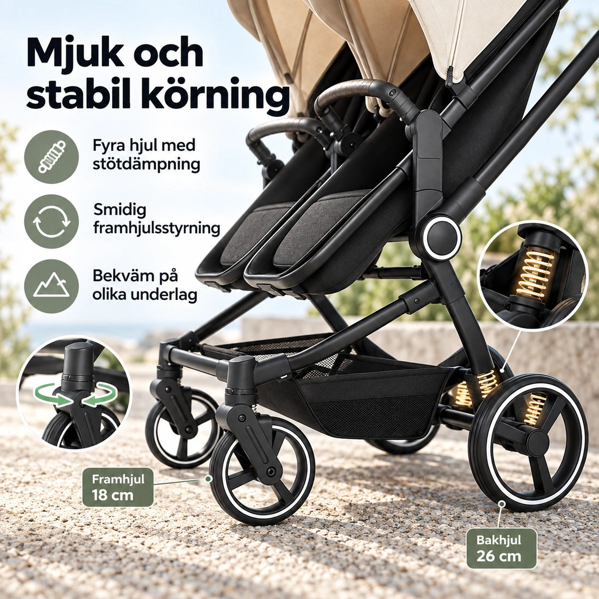 Barnvagn Bio 3-i-1