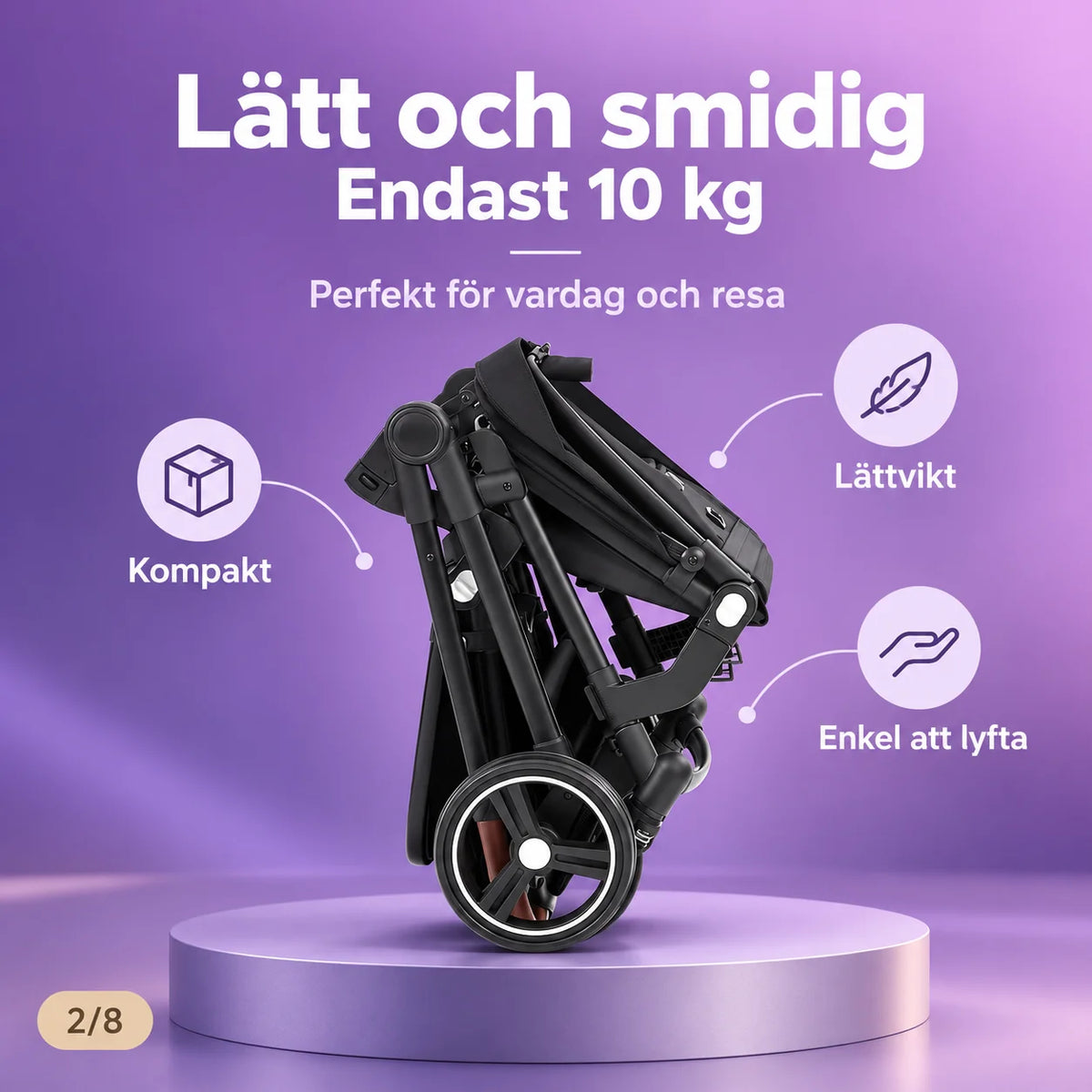 Tvillingbarnvagn Vito