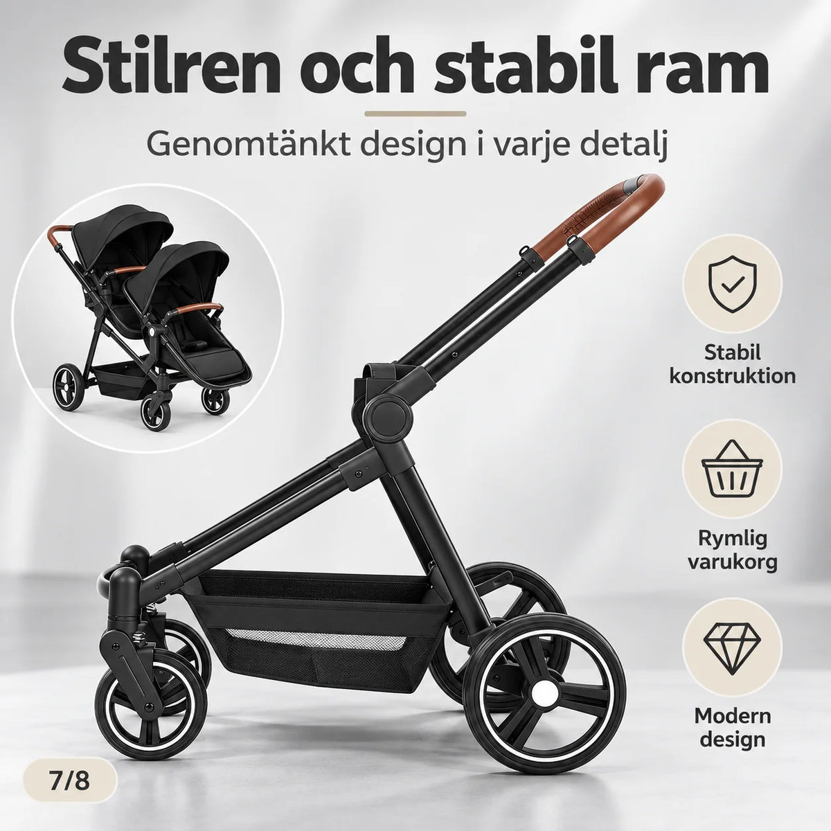 Tvillingbarnvagn Vito