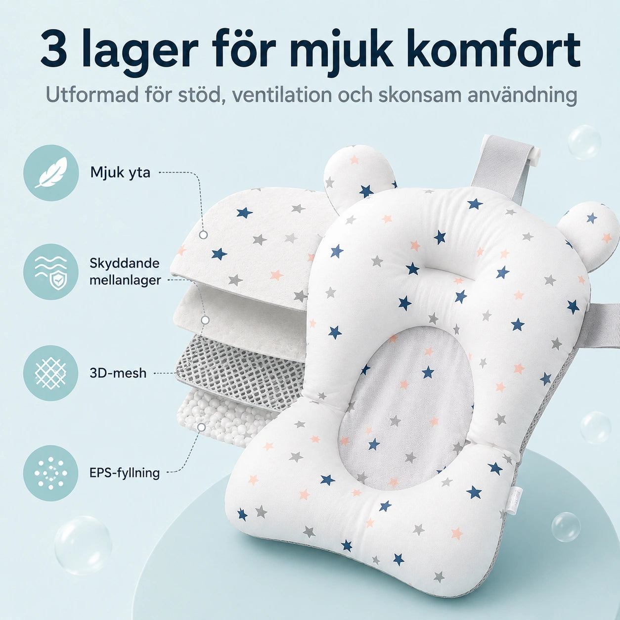 Badkudde för Baby