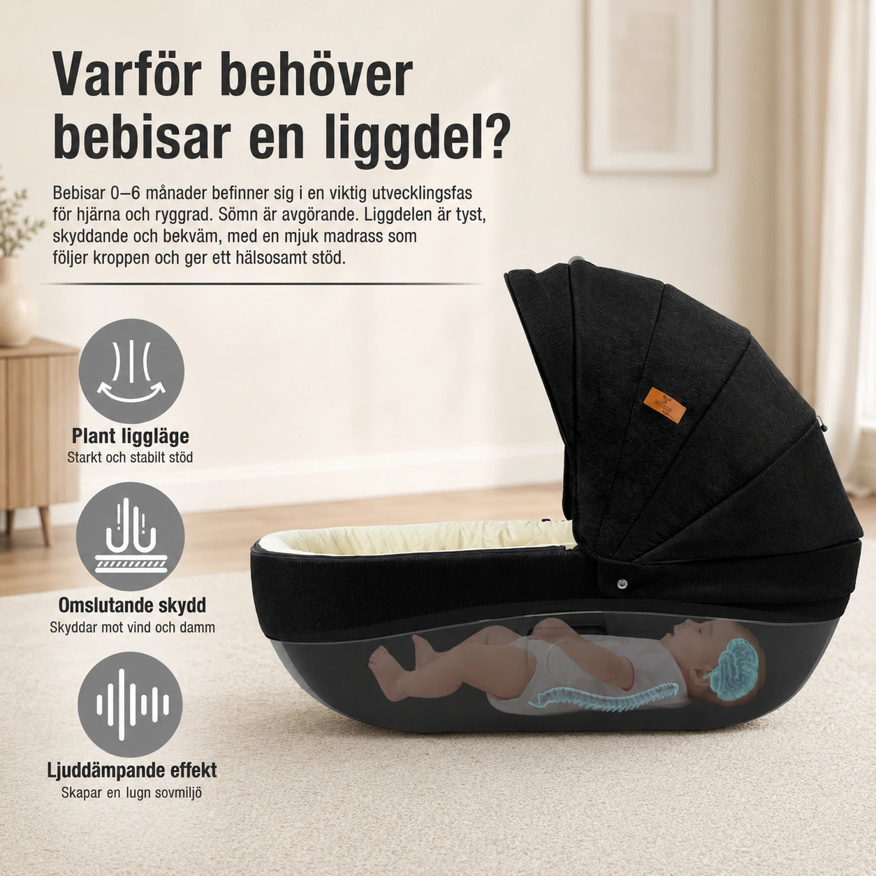 Barnvagn Himla 3-i-1 by LV