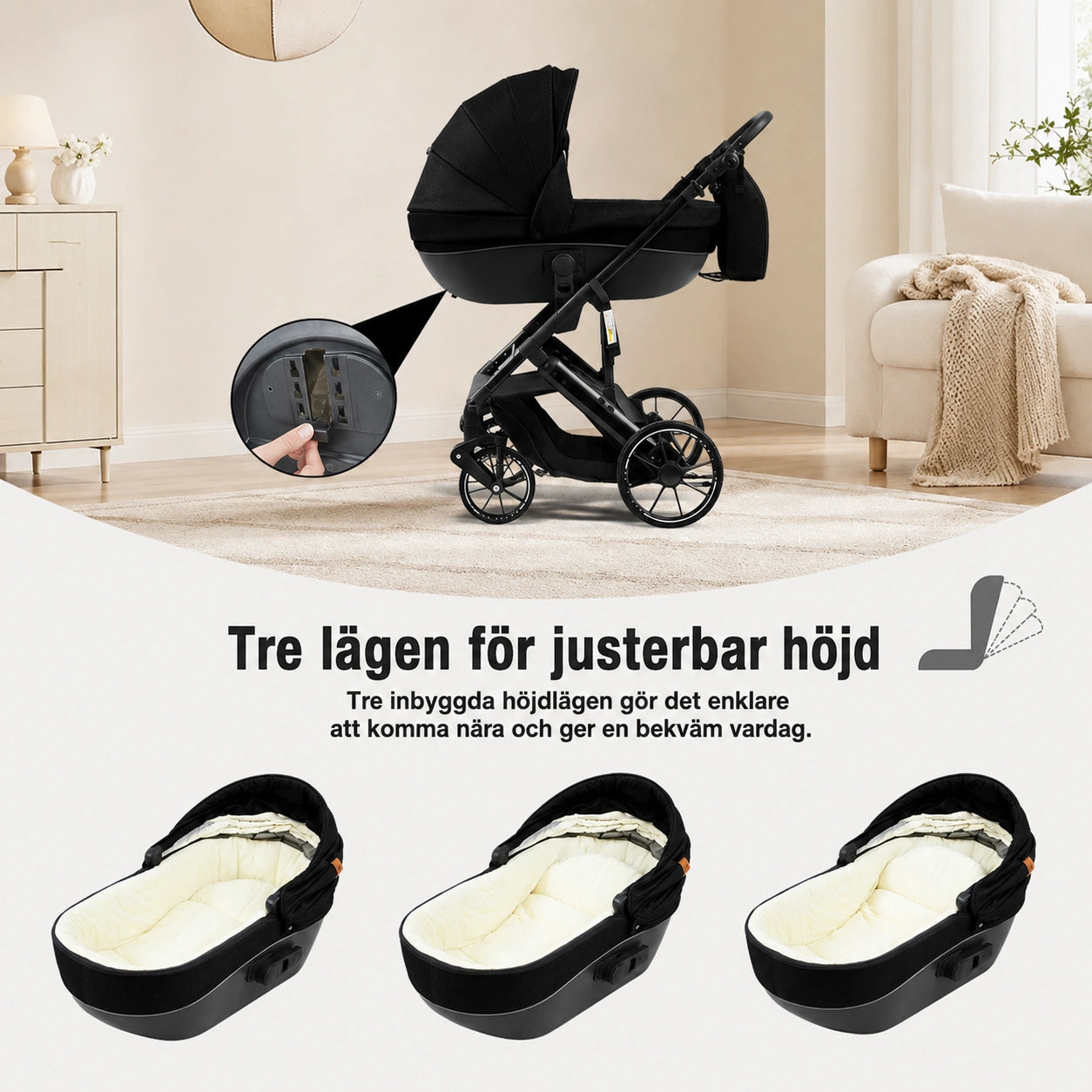 Barnvagn Himla 3-i-1 by LV