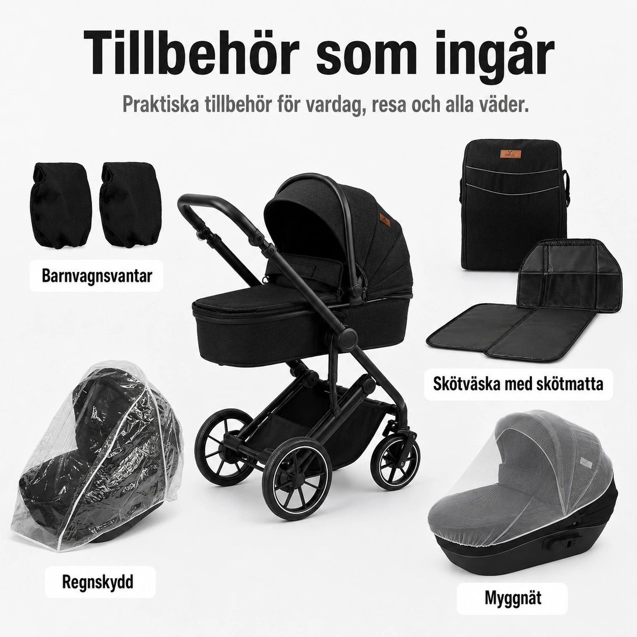 Barnvagn Himla 3-i-1 by LV