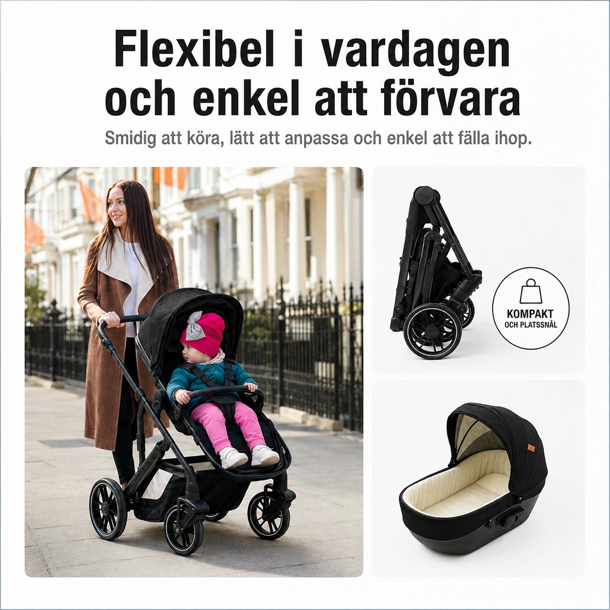 Barnvagn Himla 3-i-1 by LV